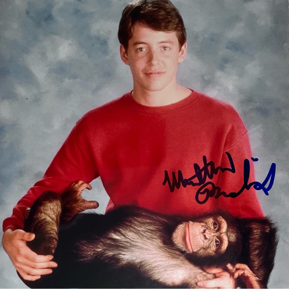 MATTHEW BRODERICK Signed “PROJECT X” 8x10 / FERRIS BUELLER, WarGames, LION KING